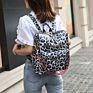 Retro Large Big Pu Leather Backpack Women Female Shoulder Strap School Bag