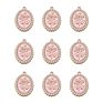 Rose Flower Charms Enamel Alloy Charms for Diy Jewelry Necklace Bracelet Making