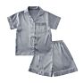 Satin Pajamas Set Kids Size Pyjamas Sleepwear for Child Silk Nighty 6028