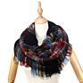 Sell Acrylic Woven Infinity for Basic Multi Color Plaids Loop Scarf