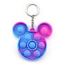 Silicone Resin Cartoon Key Chain Anime Soft Rubber Pvc Push Pop Fidget It Bubble Fidget Boba Keychain for Woman Girl