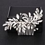 Silver Pearl Crystal Wedding Hair Combs Hair Accessories Bride Bridesmaid Jewelry for Women