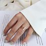 Simple Double-Layer Multi-Layer Plain Titanium Steel 18K Gold Ring for Men and Women Couples