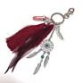 Small Handmade Feather Dream Catcher Keyring Keychain Decor Car Bag Hanging Decoration Pendant Dreamcatcher Gift