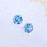 Small Popular Color Birthstone Fine Jewelry 925 Sterling Silver Bling Stud Zircon Cz Earrings