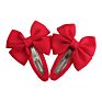 Snap Hair Clips with Bow Barrettes Bb Clips Hairbows Hairgrips Headwear Accessories for Baby Girls