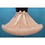 Special Polyester Knitted Breathable Sweet Solid Color Chiffon Girl Skirt