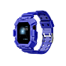 Sport Tpu Jelly Watch Band Shockproof Waterproof Watch Strap with Cover for Apple Watch Band Army