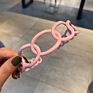 Plastic Circles Wide Chain Headbands
