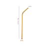 Stainless Steel Drinking Straws Environmentally Friendly Gold Edible Straw Metal Drinking Straws Set