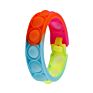 Stress Set Silicone Rainbow Sensory Fun Kid Band Pulseira Watch Wristband Pulsera Push Bubble Pop Fidget Toy Bracelet