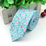 Style Floral Brisk Soft Texture Tie 100% Cotton for Men&Women Casual Dress Handmade Adult Wedding Tuxedo Tie Accessory Gift