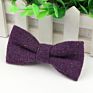 Style Plaid Children Bowtie Wool Bowties Baby Kid Kids Classical Pet Striped Butterfly Bow Tie Solid Color Ties