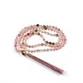 Tassel necklacea agate stone 108 mala beads