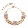 Temperament Simple Diamond-Studded Butterfly Foot Ornaments Female Hip-Hop Ins Style Full of Diamonds Cuban Chain Anklet