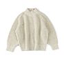 Toddlers Kids Knit Plain Pullover Long Sleeve Organic Oversized Baby Sweater Top