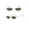 Trending Vintage Shades Samll Oval Metal Frame Sun Glasses Men High Quility Uv400 Protection Sunglasses Women