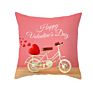 Valentine's Day Decorative Red Throw Pillow Covers Valentine Gift Love Heart Square Couple Cushion Cases for Sofa Bed18X18 Inch