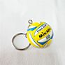 Volleyball Keychain Sport Key Chain Car Bag Ball Volleyball Key Ring Holder Volleyball Gifts for Players Keyring Rubber Keychain