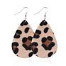 V&R 8 a Set Jewelry Teardrop for Women Girls Leaf- Handmade Lightweight Drop Dangle Leather Earrings