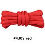 Weiou Laces 1Cm Oval Athletic Sport Sneaker Boots Shoe Laces Strings Solid Color Basketball Ropelaces Match Support