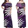 Women Maxi Dress Polynesian Hibiscus African Tribal Grey Pattern Dress Maxi Women Size plus Dress Night Women Wear