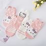 Womens Novelty Cute Funny Ankle Socks Stereo Ear Cartoon Animal No Show Low Cut Socks