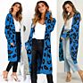 Women's Sweater Leopard Print Knitted Jacket Cardigan Women Cardigan Sweater