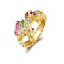 Yiding Design Jewelry Sets Fine Crystal Rhinestone Rainbow Color Unicorn Necklace Set with Earrings Bracelet Ring