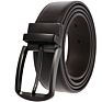 Zk707-3 Zinc Alloy Pin Buckle Genuine Leather Belt for Men