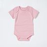 0-24M Lap Shoulder 100% Organic Cotton Short Sleeve Baby Bodysuit