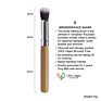 11Pcs Eco-Friendly Bamboo Handle Natural Hair Professional Makeup Brush Set/Kit Vegan Cruelty Free - Premium Synthetic Kabuki