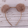 12Colors Headband with Rainbow Pom Poms Hair Band for Girls Hair Hoop Fur Ball Furry Ears Stylish and Easter Gift