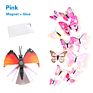 12Pcs One Pack 10 Colors Pvc Butterflies 3D Wall Sticker Home Decorations Refrigerator Decoration Wall Sticker Butterfly