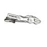 1 Piece Chrome Stainless Tie Clips Scissors Ax Car Owl Sword Hammer Shape Metal Tie Clip for Men Necktie Clips Pin for Mens Gift