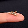 1Pcs 20G Stainless Steel Small Barbell Tiny Stud Earring Women Helix Cartilage Lobe Screw Piercing Cool Waterproof Girl Studs