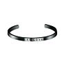 316L Stainless Steel Cuff Bracelet Personalized Engraved Bangle for Men/Women