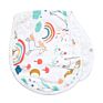 6 Layers Printed Bib and Muslin Baby Burp Cloths Burping Towel