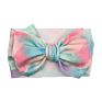 7" Kids Big Bow Soft Elastic Waffle Headband - Solid Color Top Knot Headwear for Baby Girl Accessories