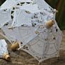 Ameliebridal Victorian Party Gifts Birthday Shower Handmade Wedding Decoration Bride Lace Umbrella Battenburg Lace Parasol