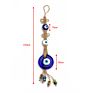 Arrivals Jute Rope Bohemian Blue Turkish Eyes Key Chain Accessories Glass Beaded Color Evil Eyes Keychain