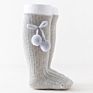 Autumn Children's Knee High Socks Baby Girls Cute Ball Decoration Tube Socks Little Girls Pom Deco Double Needle