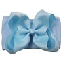 Baby 6 Inch Grosgrain Ribbon Big Bow Hair Band Soft Elastic Nylon Headband Baby Turban for Kids Headwrap Baby Hair Accessories