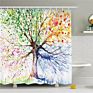 Bathroom Decor Polyester Art Classic Printed Shower Curtain