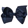 Big 6" Hair_Bows Clips Solid Color Grosgrain Ribbon Larger Hair Bows Alligator Clips Hair Accessories for Baby Girls Infants