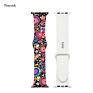 Boorui Silicone Print Patterns Watch Bands for Apple Watch Band Designer Straps for Apple Watch Series 7 6 5 4 3 2 1 /