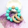 Bpa Free Baby Wooden Toys Teether Infant Baby Rattle