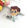 Cartoon Retractable Pull Badge Reel Card Badge Holder Reels for Doctor Dentist Nurse