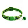 Cats Puppy Collar with Bells Camo Printing Adjustable Strap Nylon Buckle Collars Lovely Pets Dogs Neck Accessories