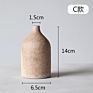 Ceramic Retro Handmade Stoneware Floral Home Decoration Handicraft Ornaments Flower Vase